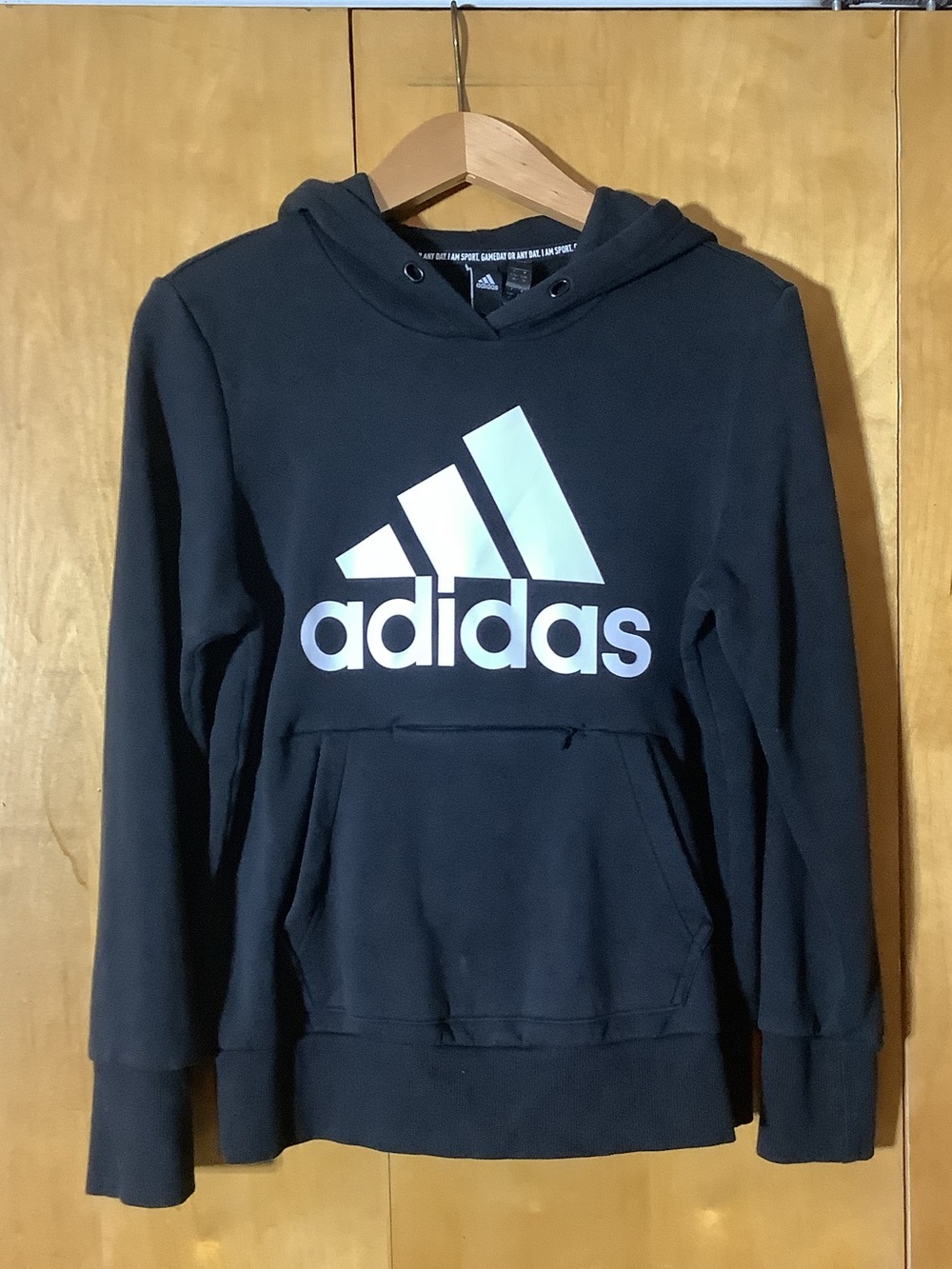 Adidas logo hoodie, size small